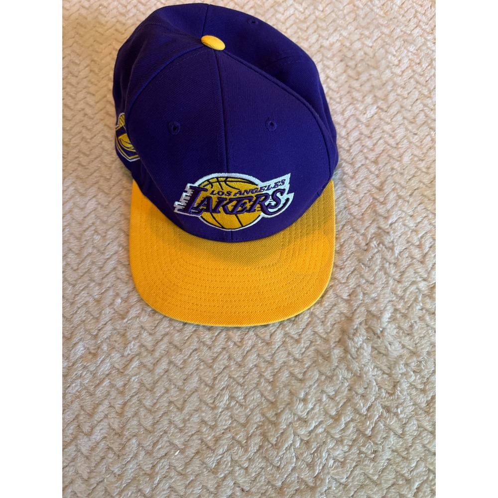 Mitchell & Ness Los Angeles Lakers Snapback Hat Purple Gold NBA‎ Basketball Cap